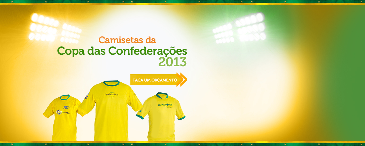 Camisetas da Copa do Mundo 2014 e Copa das Confederações